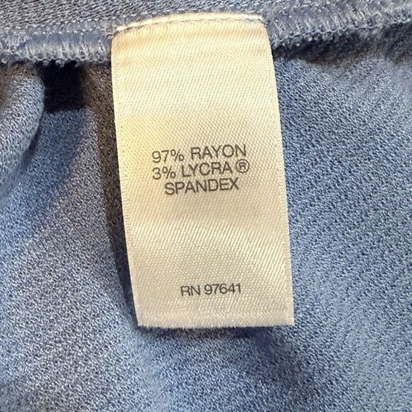 J. Jill Wearever Collection Tunic Blouse Top Plus Size 4X Blue Side Slits NEW - Picture 10 of 12